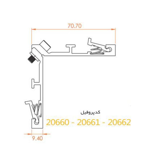 فیکسر آلومینیومی ترمال TS94
