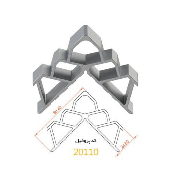 فیکسر آلومینیومی پانچی ۲۴.۸ آلاکس