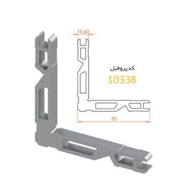 فیکسر آلومینیومی پانچی ۱۰.۶ آلاکس